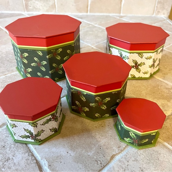 Nesting Christmas Holiday Boxes - Picture 7 of 7